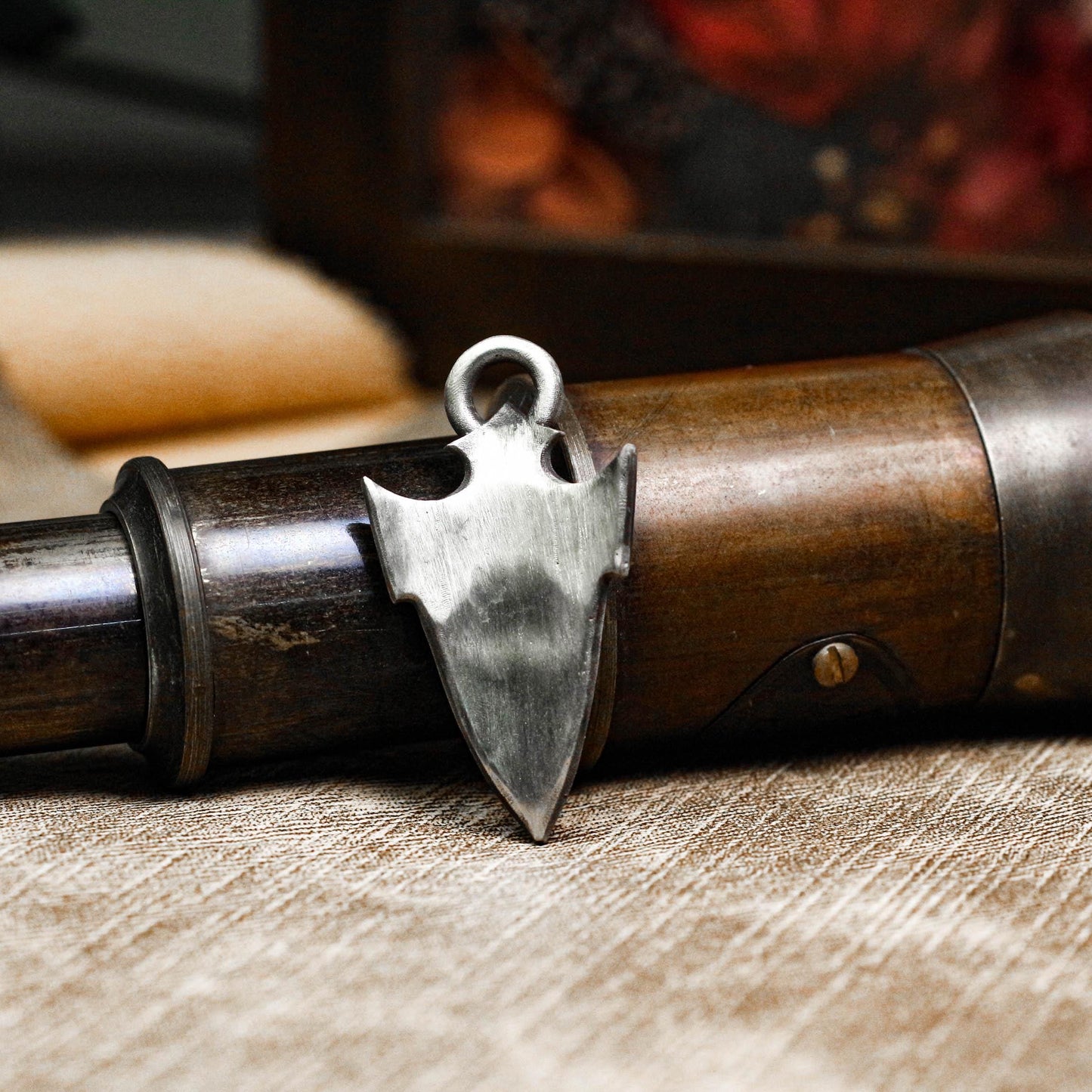 Sacred Warrior Spearhead Pendant - Artisan Crafted in 925 Silver