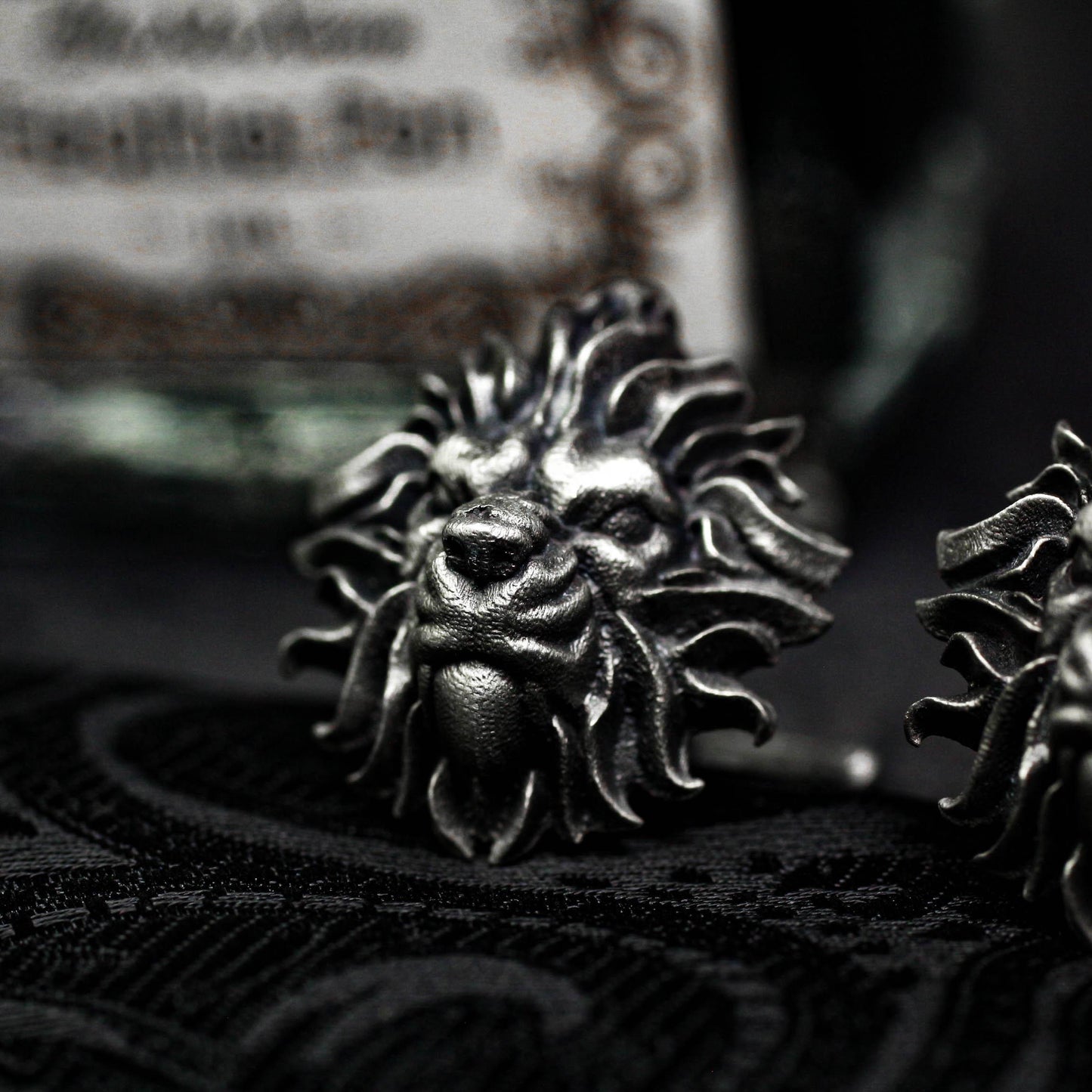 Lion Men's Cufflinks - 925 Silver Handmade