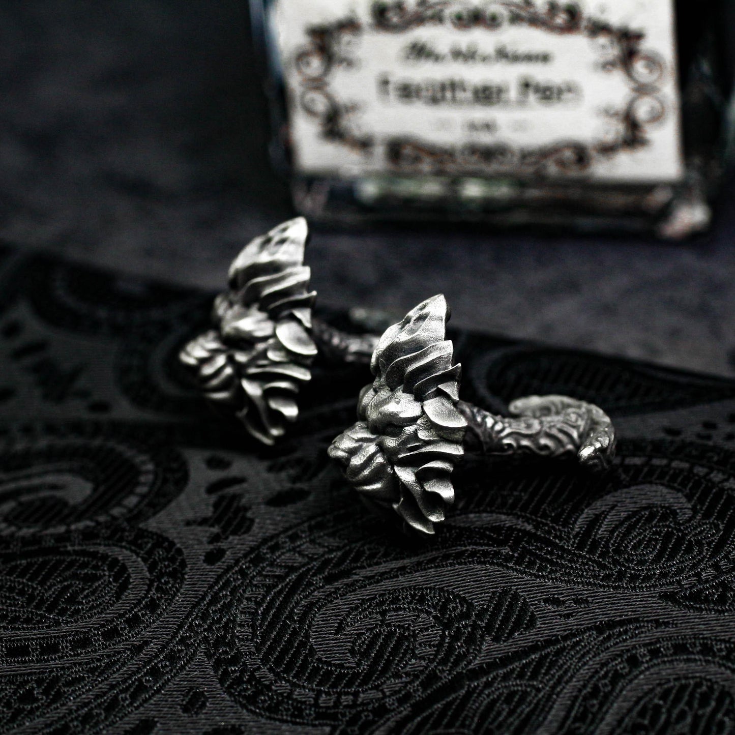 Lion Men's Cufflinks - 925 Silver Handmade