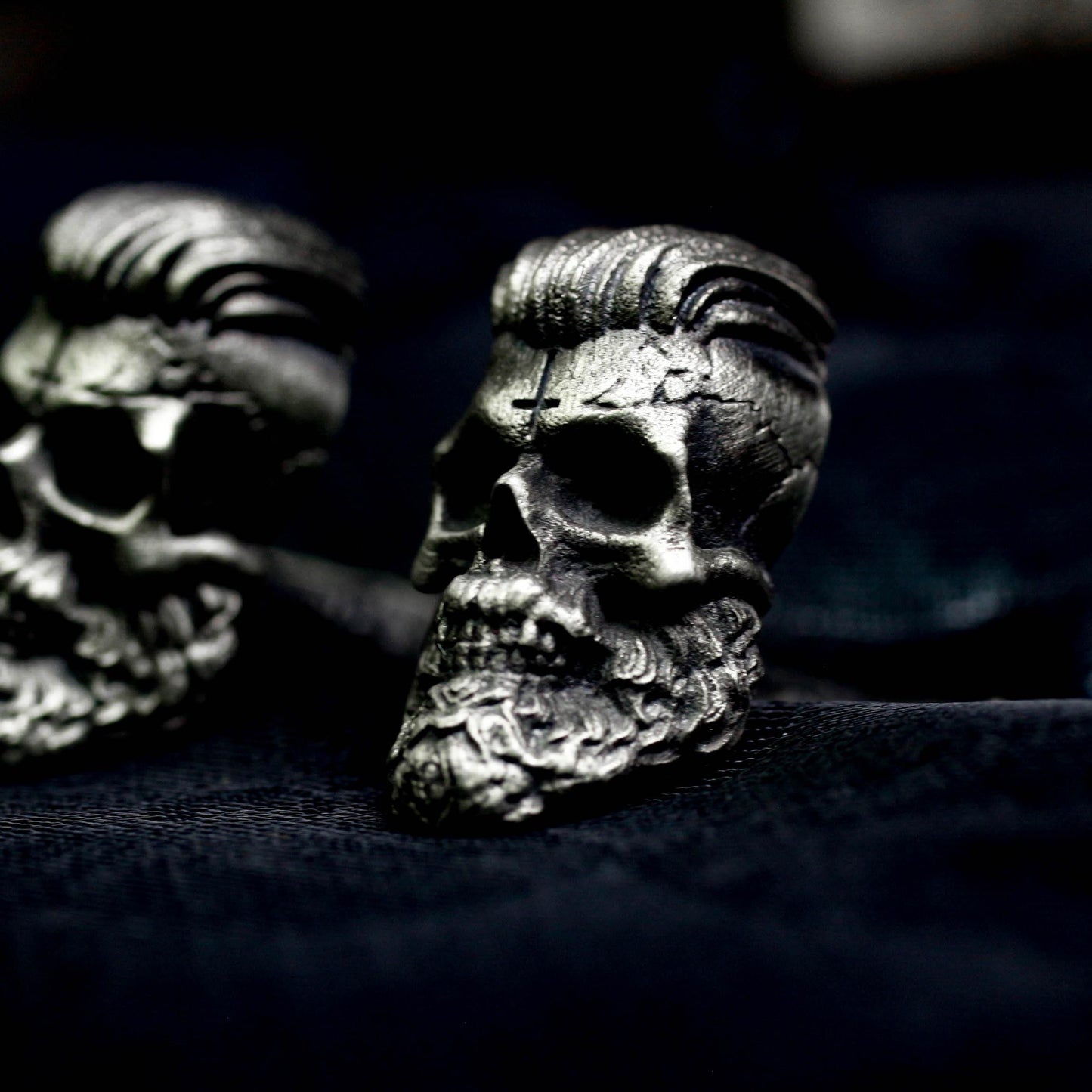 Badass Gentleman Skull Cufflinks - 925 Sterling Silver Handmade