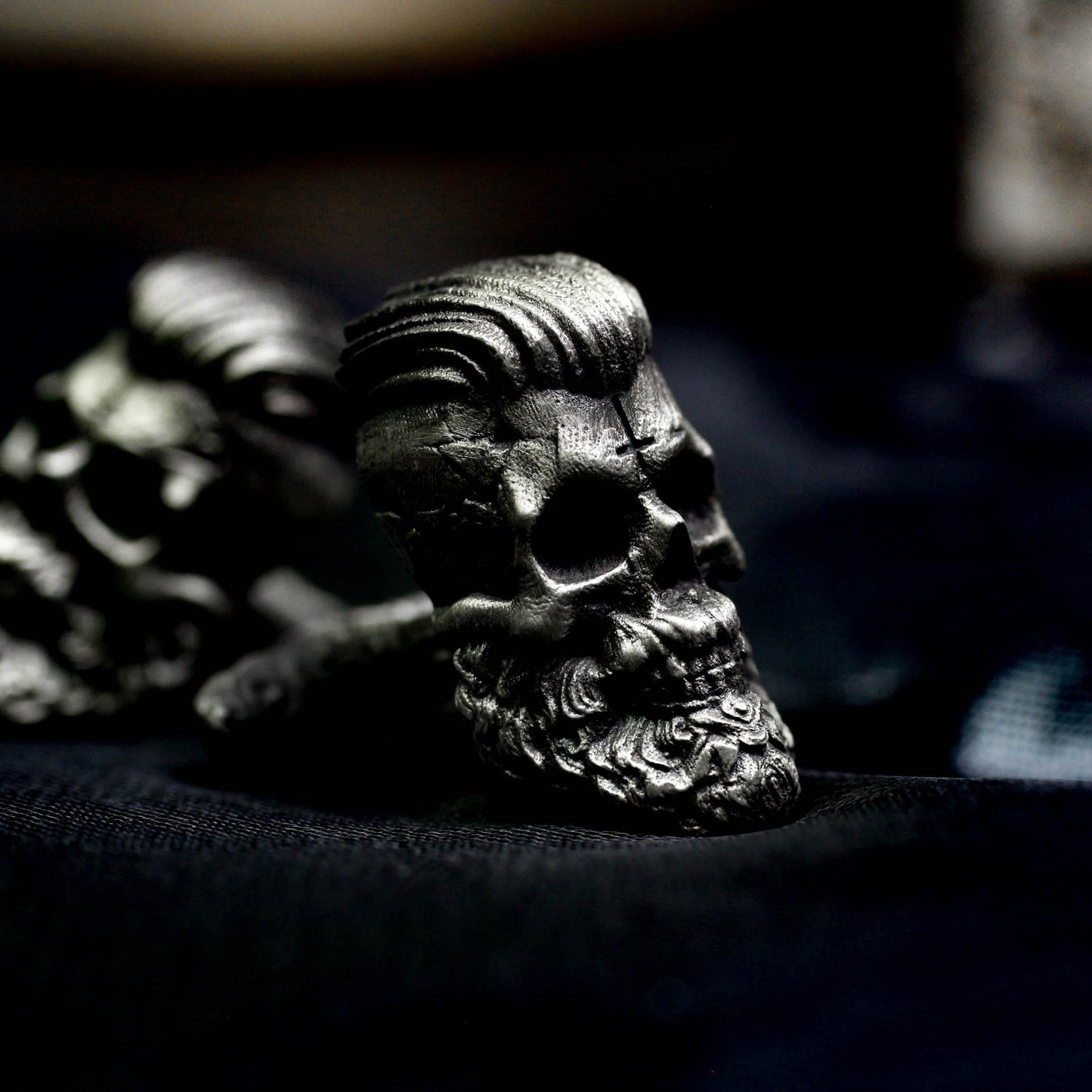 Badass Gentleman Skull Cufflinks - 925 Sterling Silver Handmade