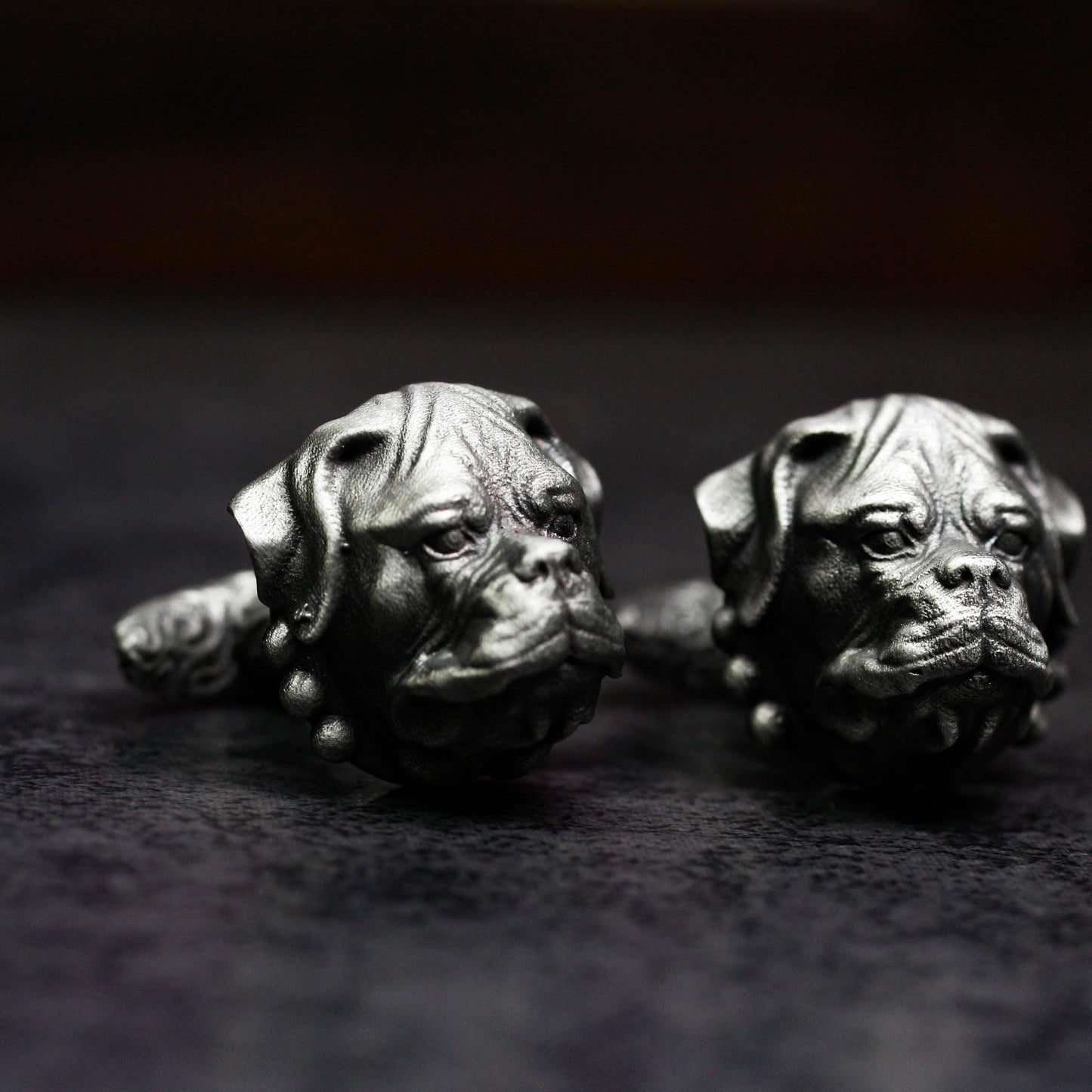 Rottweiler Hound Cufflinks - 925 Silver Handmade