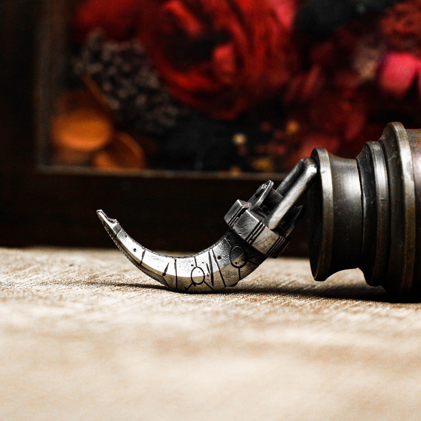 Lunar Crescent Claw Pendant - Handcrafted in 925 Silver