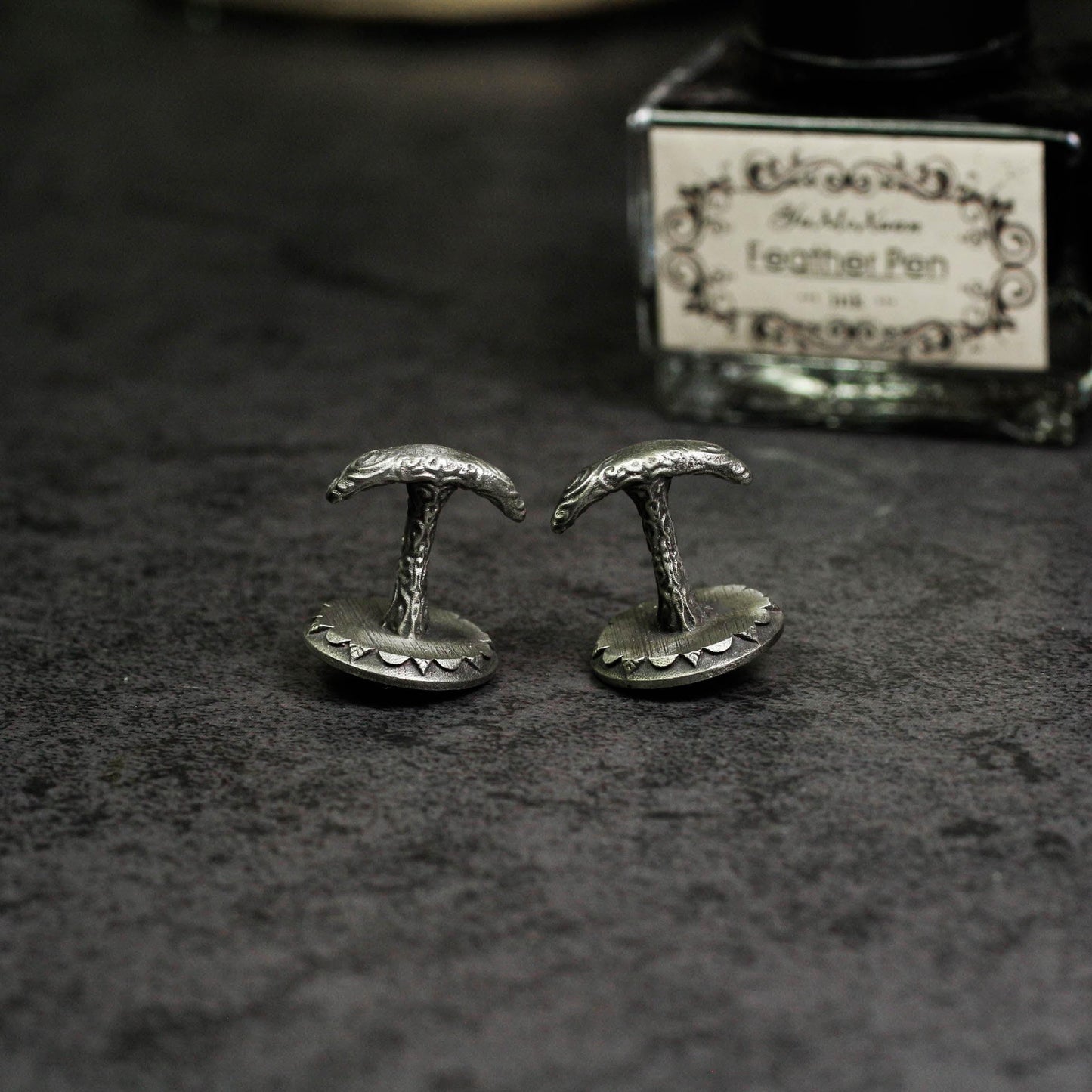 Saint Beetle Cufflinks, Egyptian Scarab - 925 Sterling Silver Handmade