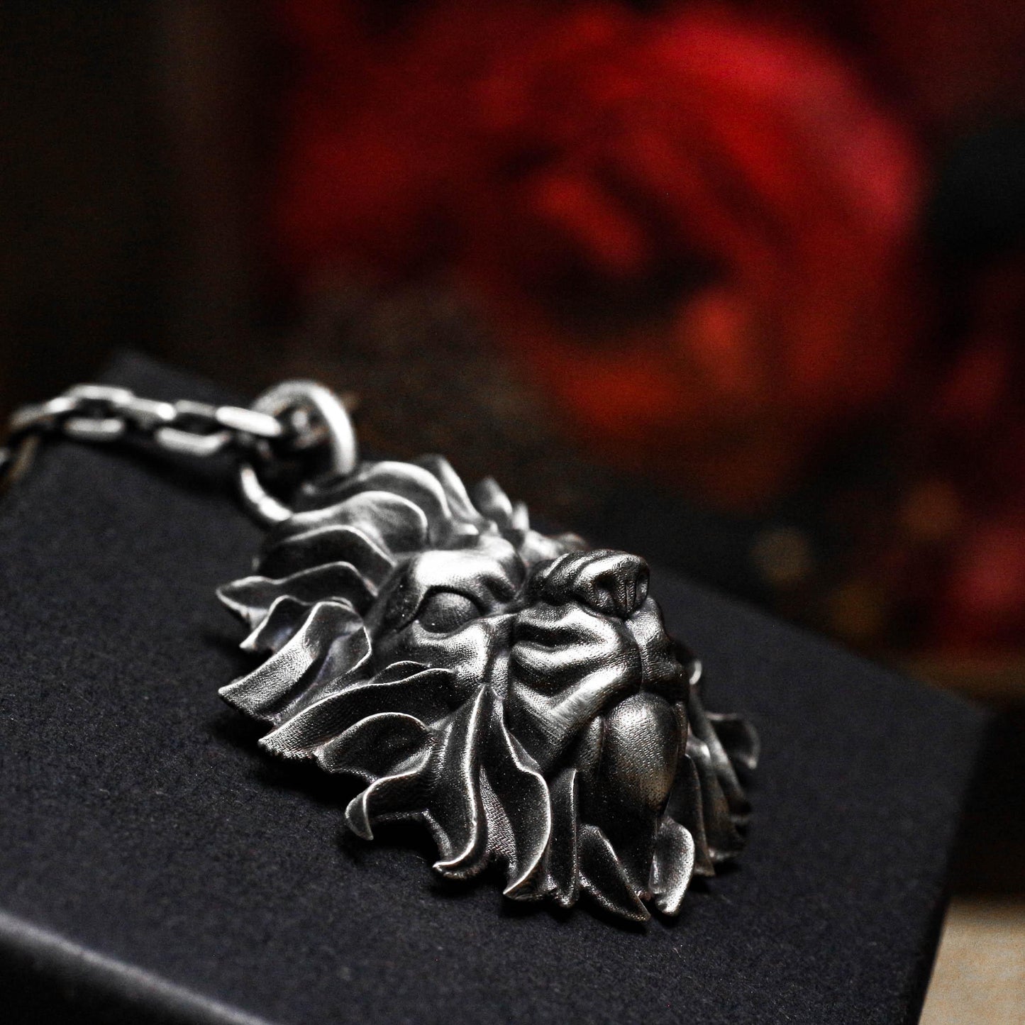 Fierce Lion Guardian Pendant - 925 Silver Handcrafted
