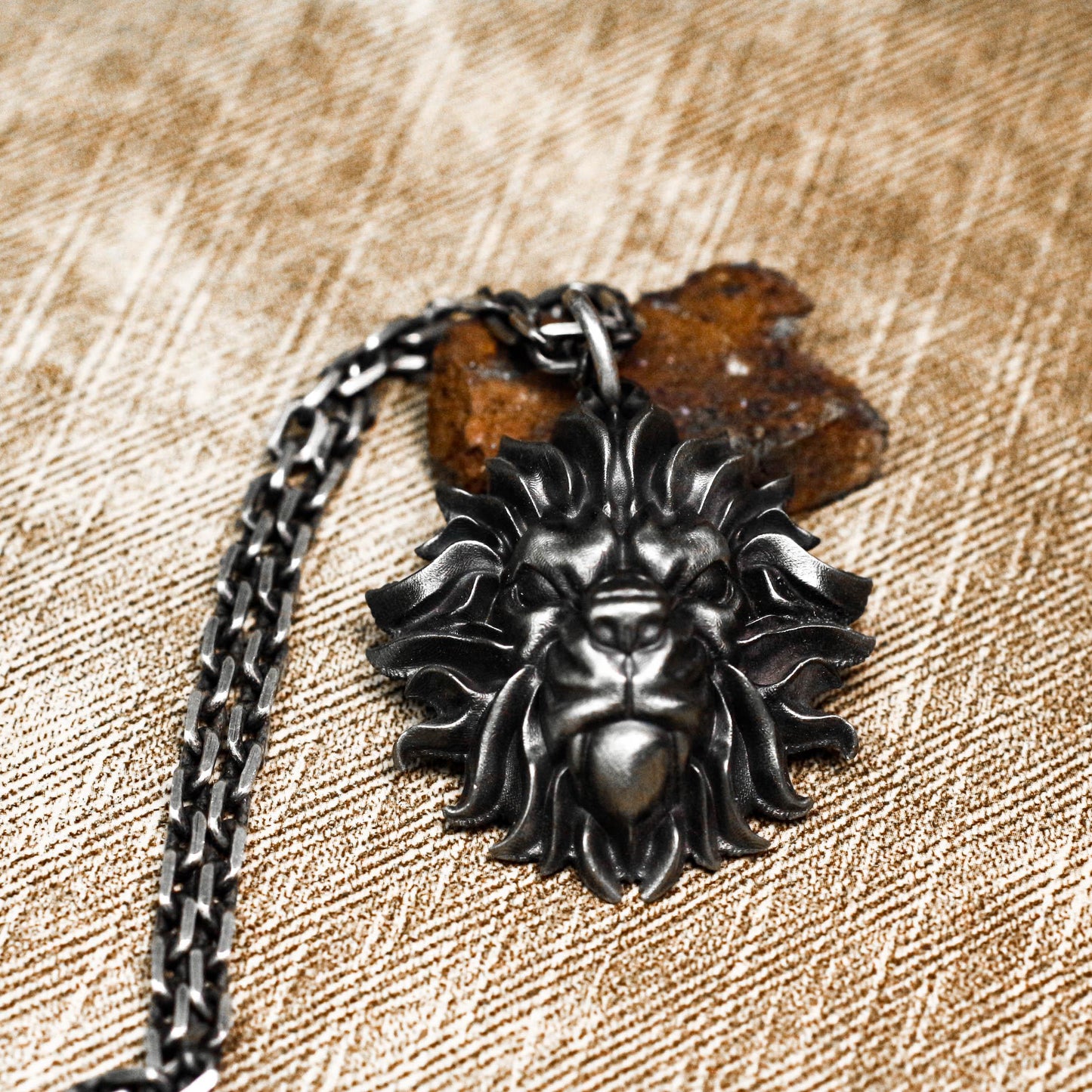 Fierce Lion Guardian Pendant - 925 Silver Handcrafted