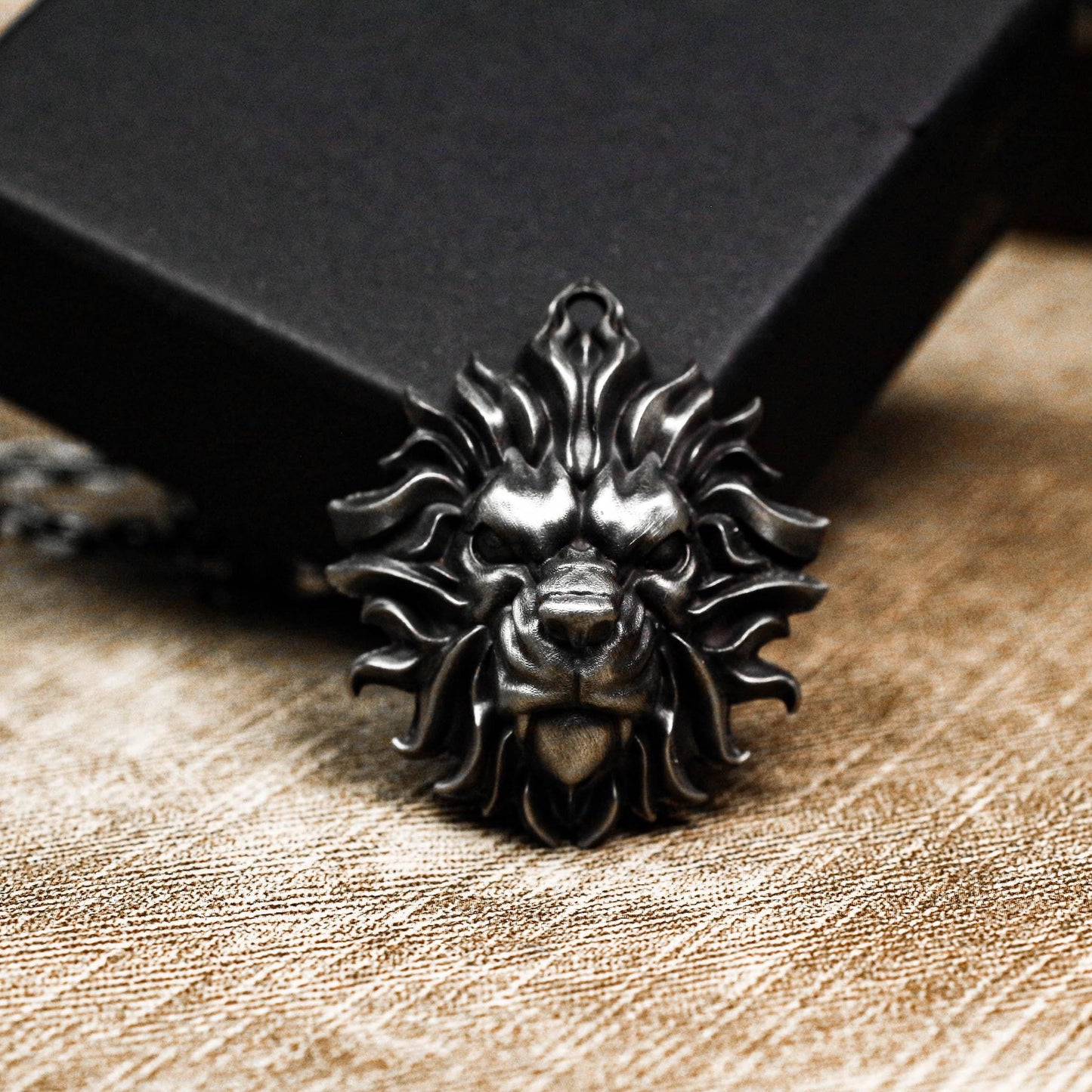 Fierce Lion Guardian Pendant - 925 Silver Handcrafted