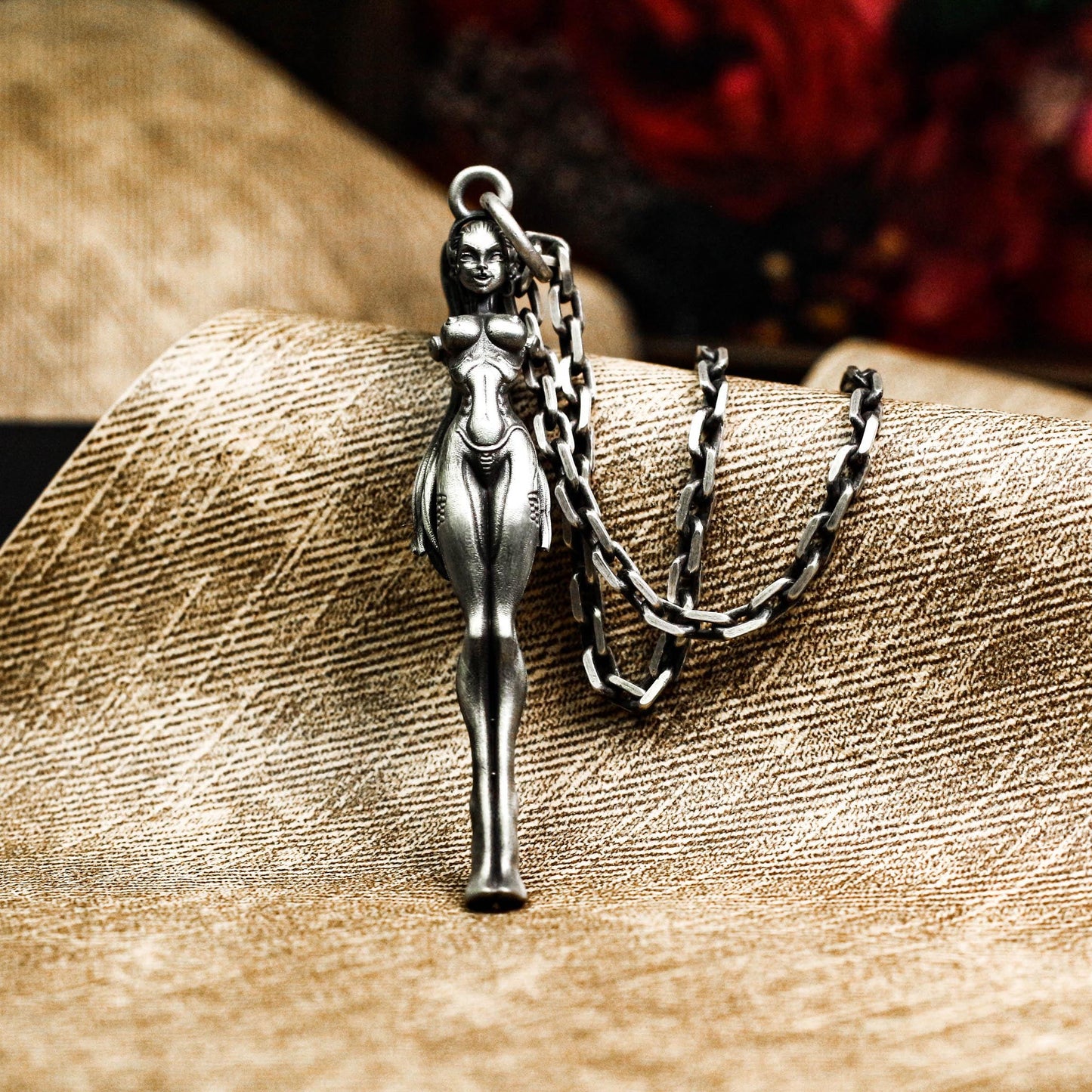 Divine Feminine Talisman - Artisan Crafted in 925 Silver