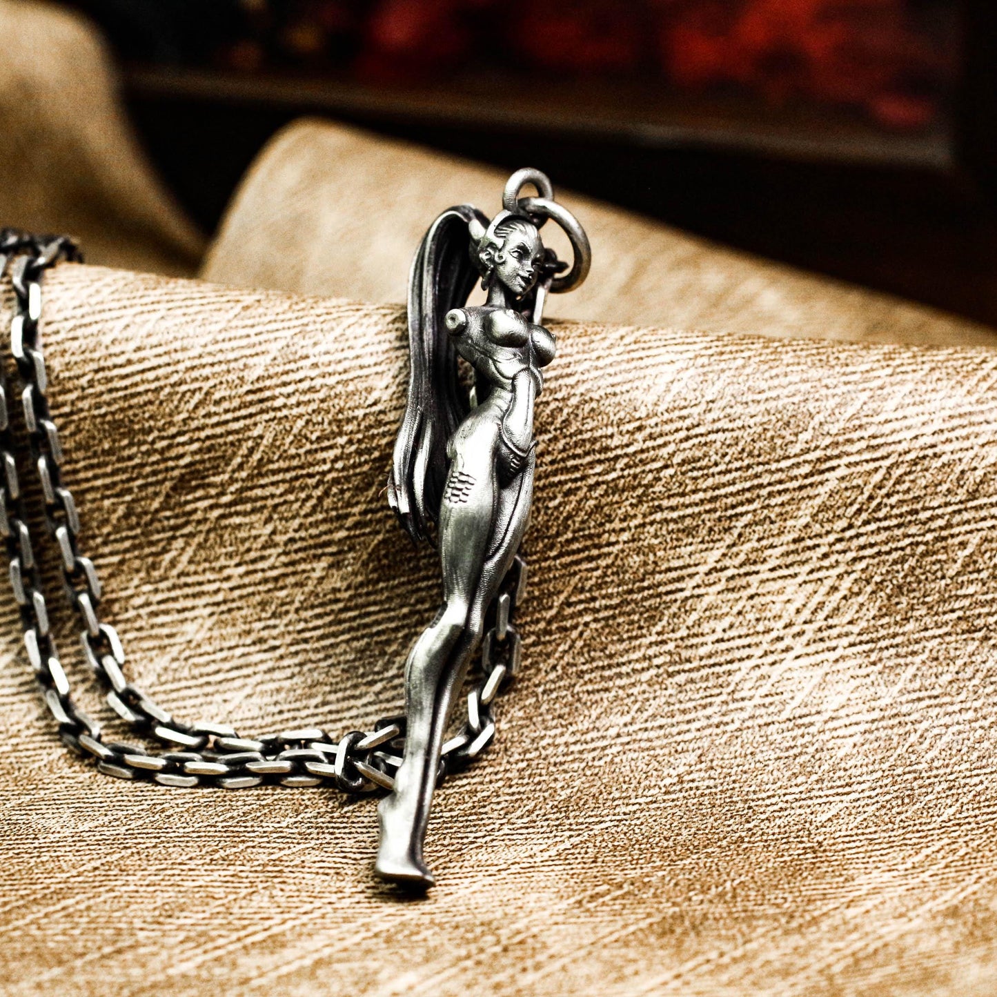 Divine Feminine Talisman - Artisan Crafted in 925 Silver