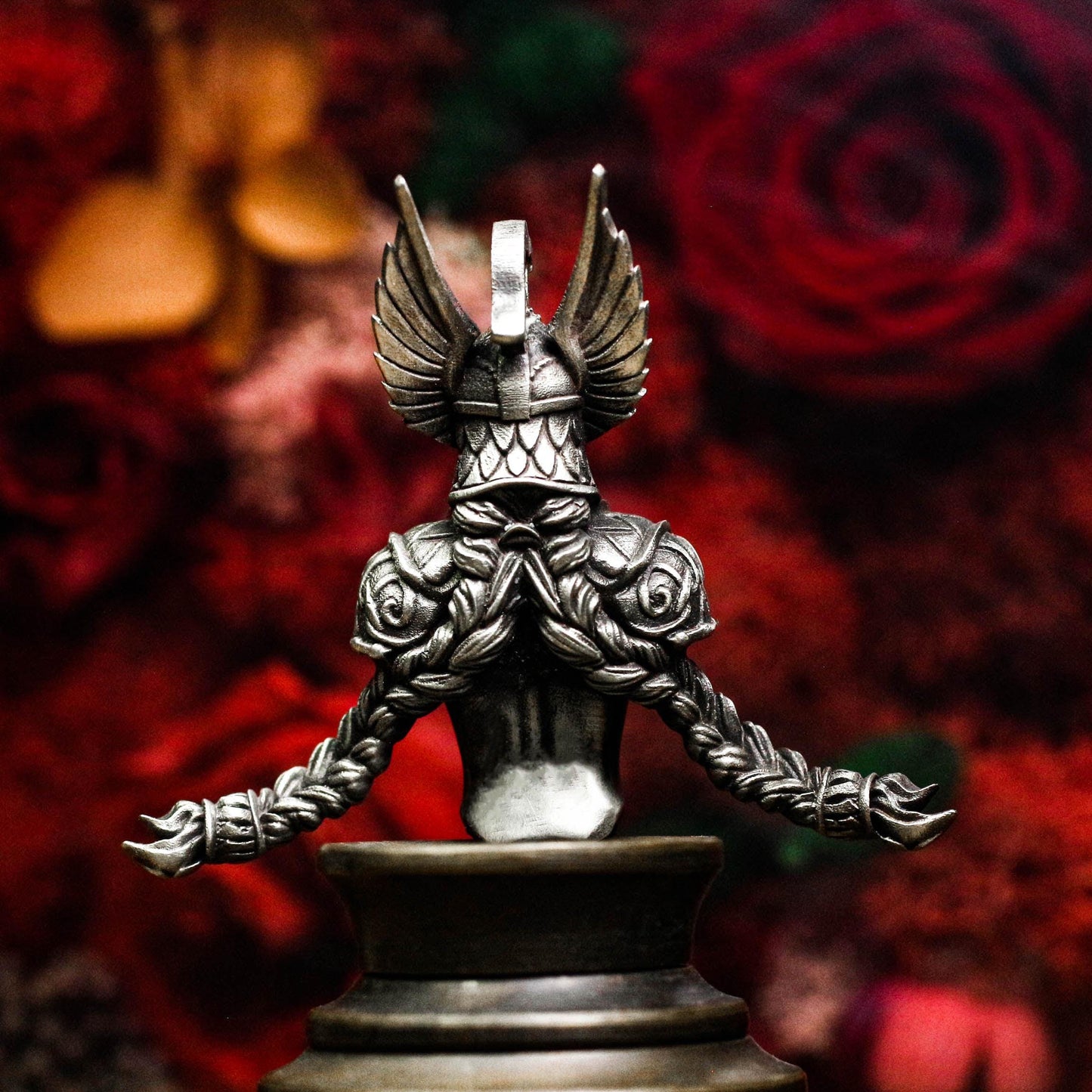 Warrior Skull Pendant - 925 Silver Handcrafted