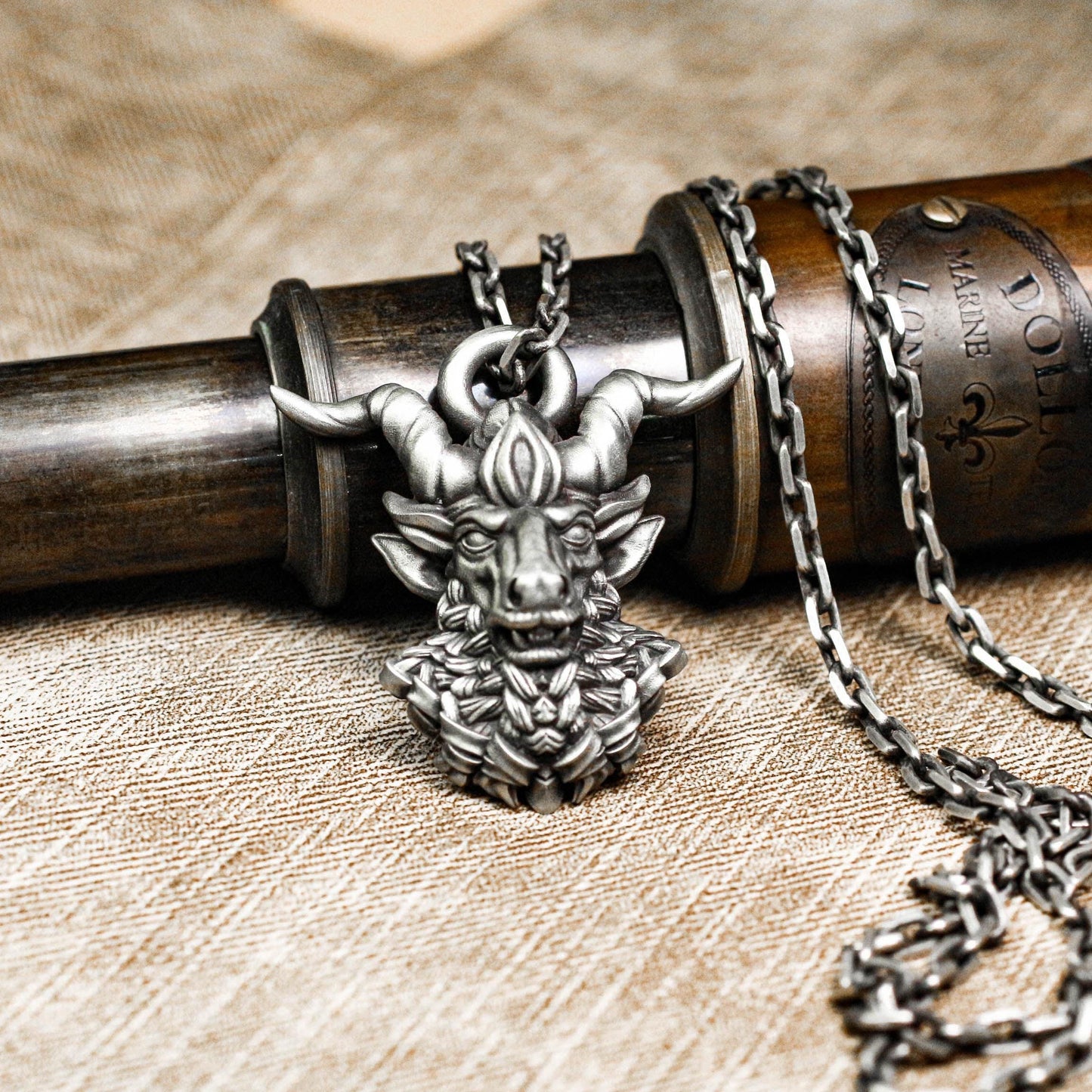 Mythic Beast Totem Pendant - Handcrafted in 925 Silver