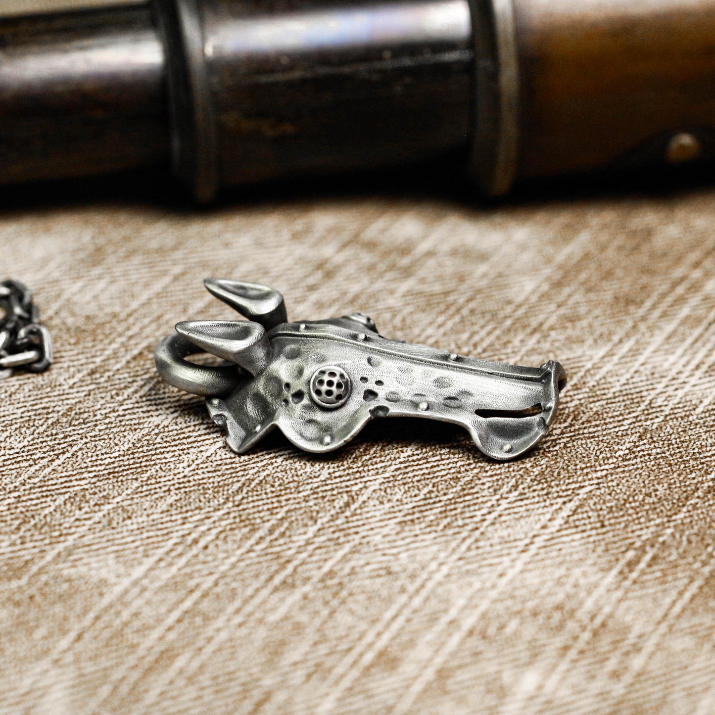 Iron Warhorse Pendant - 925 Silver Handcrafted