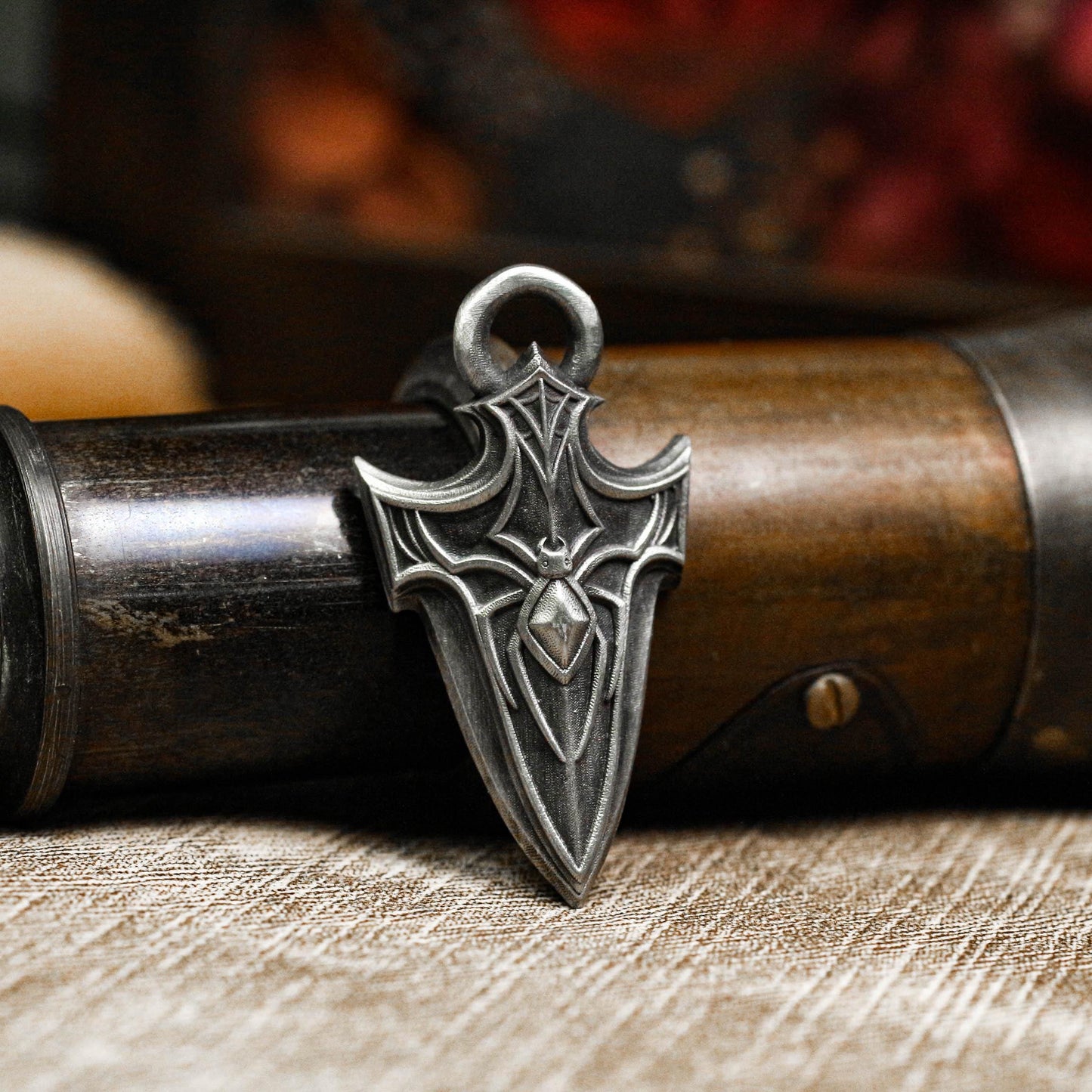 Sacred Warrior Spearhead Pendant - Artisan Crafted in 925 Silver
