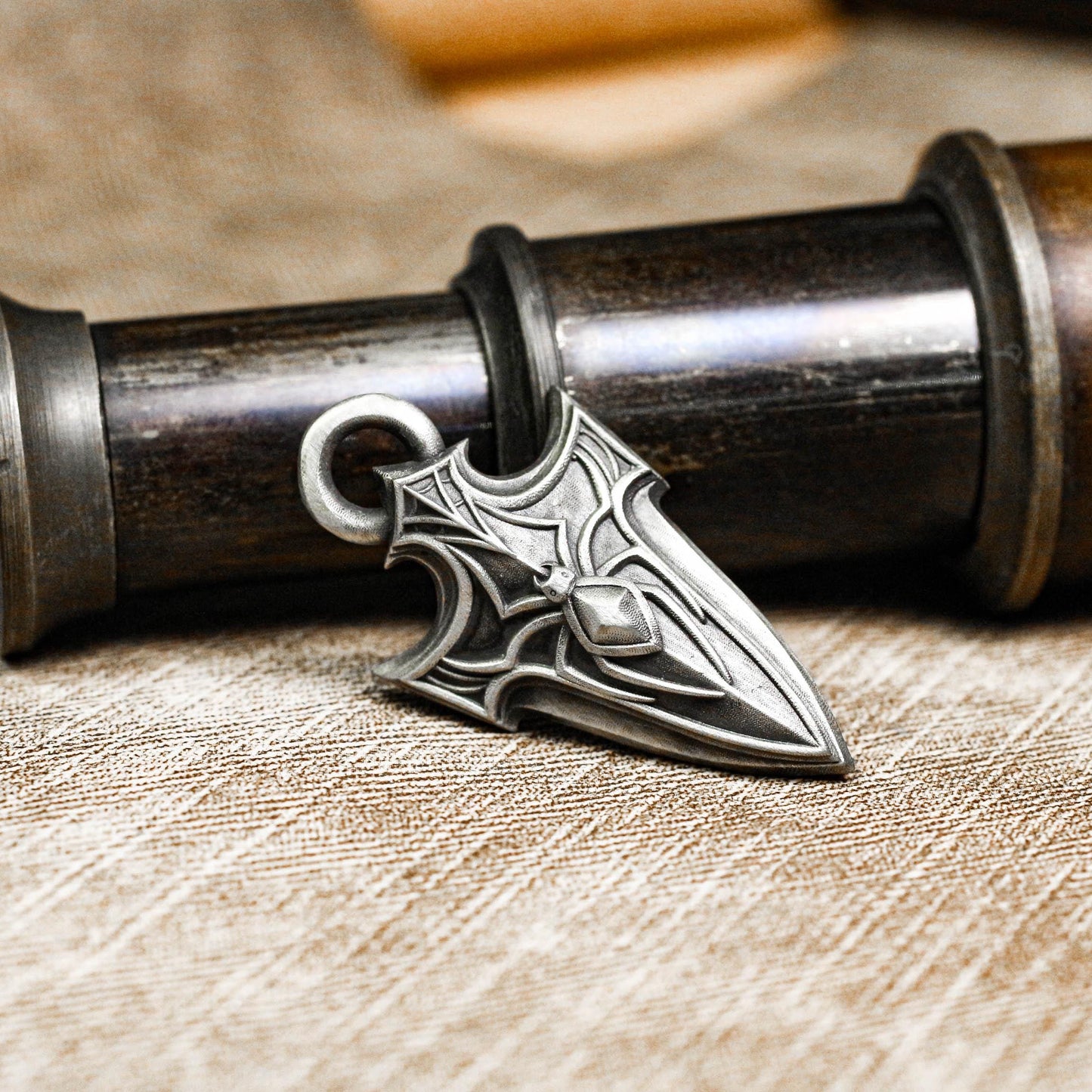 Sacred Warrior Spearhead Pendant - Artisan Crafted in 925 Silver