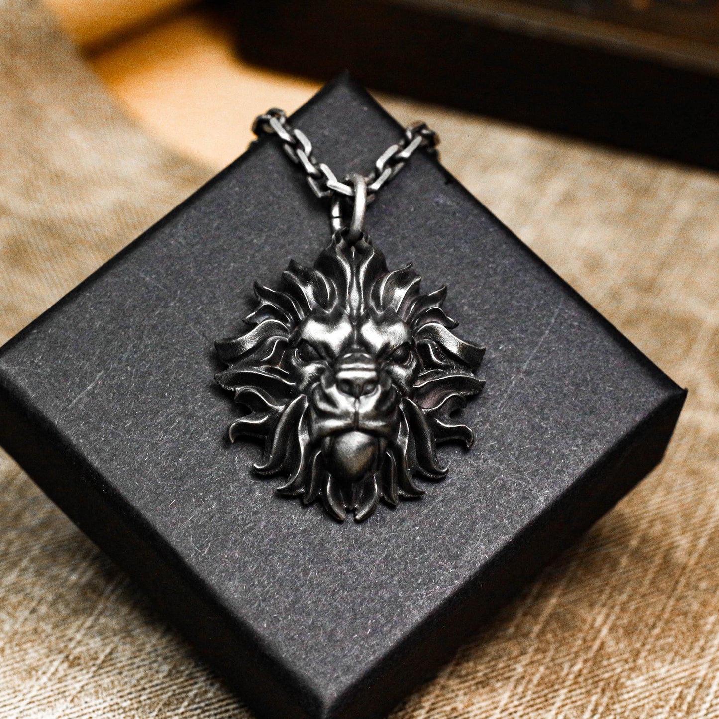Fierce Lion Guardian Pendant - 925 Silver Handcrafted