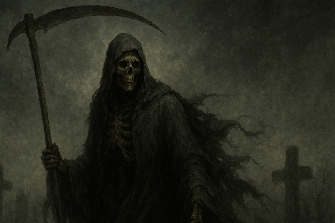 🖤 Embrace the Darkness: Death &amp; Reaper Silver Pendant Collection by Rapskull