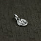 Wolf Horseshoe Pendant - 925 Sterling Silver Handmade