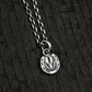 Wolf Horseshoe Pendant - 925 Sterling Silver Handmade