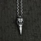 Broken Bird Skull Pendant - 925 Sterling Silver Handmade
