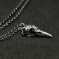Broken Bird Skull Pendant - 925 Sterling Silver Handmade