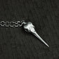 Bird Skull Pendant - 925 Sterling Silver Handmade