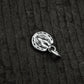 Wolf Horseshoe Pendant - 925 Sterling Silver Handmade