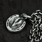 Wolf Horseshoe Pendant - 925 Sterling Silver Handmade