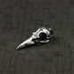Broken Bird Skull Pendant - 925 Sterling Silver Handmade