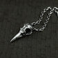 Broken Bird Skull Pendant - 925 Sterling Silver Handmade