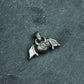 Demon Wing Eyeball Pendant - 925 Sterling Silver Handmade