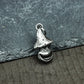 Evil Mushroom Head Pendant - 925 Sterling Silver Handmade