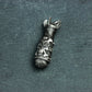 Skull Floral Bomb Pendant - 925 Sterling Silver Handmade