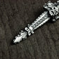 Baroque Sword Pendant - 925 Sterling Silver Handmade