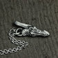 Demonic Dragon Head Pendant - 925 Sterling Silver Handmade