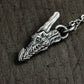 Demonic Dragon Head Pendant - 925 Sterling Silver Handmade