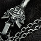 Skeleton Key Pendant - 925 Sterling Silver Handmade