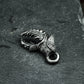 Spiked Crab Claw Pendant - 925 Sterling Silver Handmade