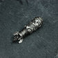 Skull Floral Bomb Pendant - 925 Sterling Silver Handmade