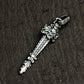 Baroque Sword Pendant - 925 Sterling Silver Handmade