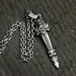Baroque Sword Pendant - 925 Sterling Silver Handmade