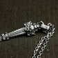 Baroque Sword Pendant - 925 Sterling Silver Handmade