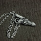 Demonic Dragon Head Pendant - 925 Sterling Silver Handmade