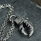 Spiked Crab Claw Pendant - 925 Sterling Silver Handmade