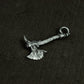 Miniature Battle Axe Pendant - 925 Sterling Silver Handmade