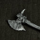 Miniature Battle Axe Pendant - 925 Sterling Silver Handmade