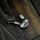 Stitched Bunny Face Pendant - 925 Sterling Silver Handmade