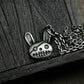 Stitched Bunny Face Pendant - 925 Sterling Silver Handmade