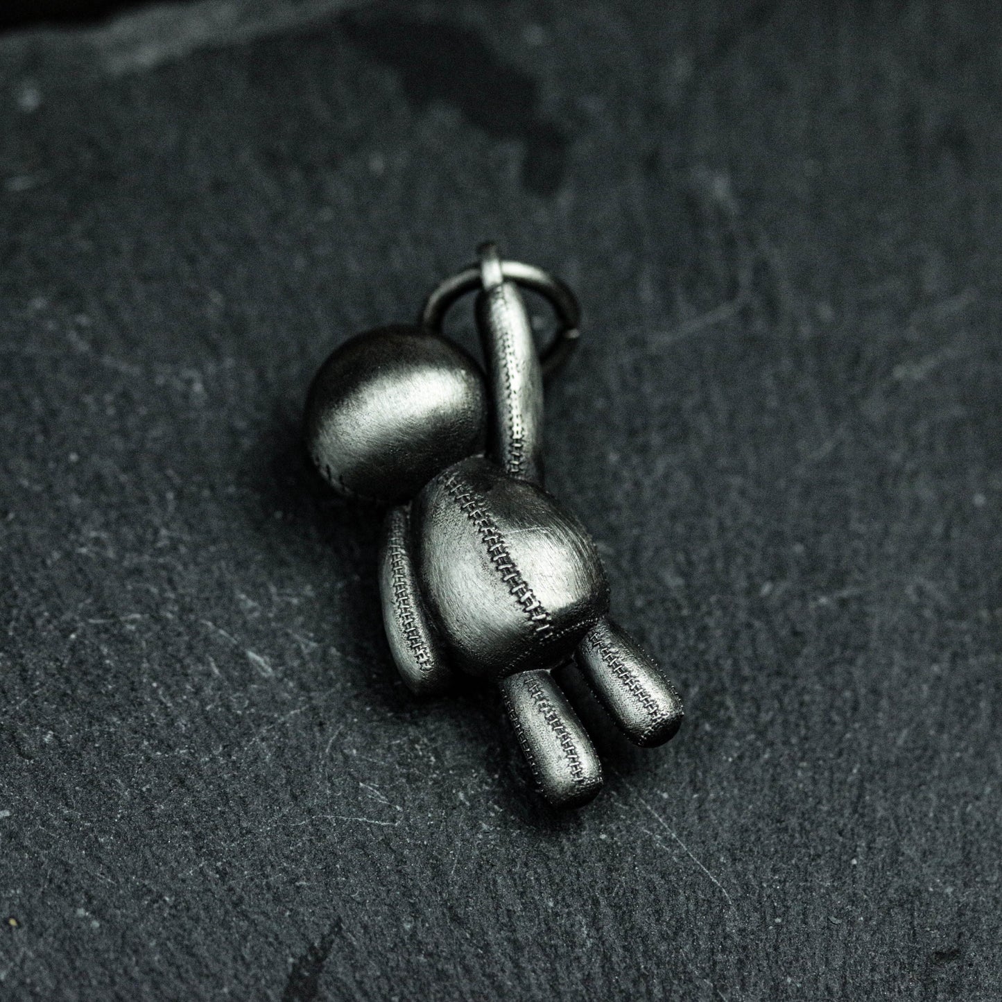 Voodoo Doll Pendant - 925 Sterling Silver Handmade