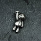 Voodoo Doll Pendant - 925 Sterling Silver Handmade