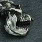 Howling Baboon Skull Pendant - 925 Sterling Silver Handmade